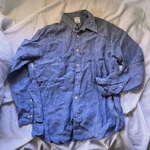 Brooks Brothers Regent Fit Linen Sport Shirt L